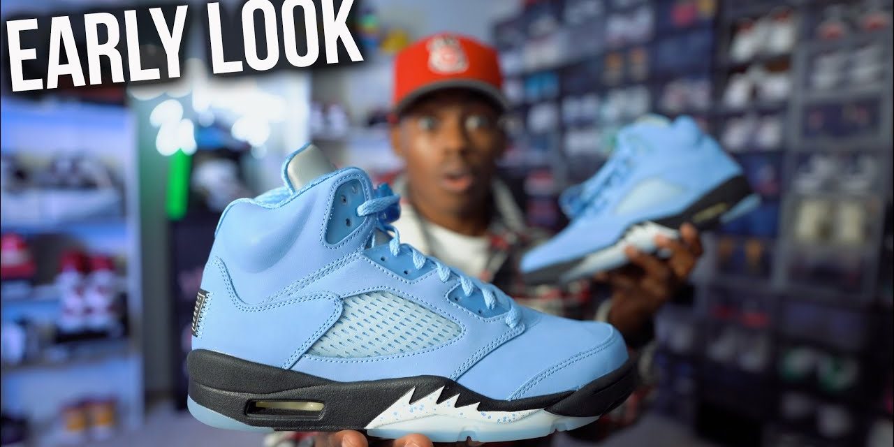 FIRST LOOK! Air Jordan 5 UNC Early Unboxing // These Are