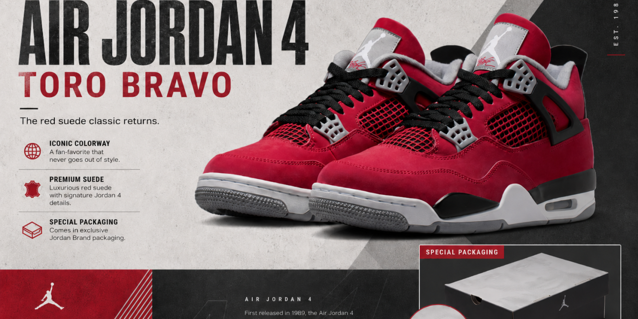 Air Jordan 4 Toro Bravo 2026 Release Date
