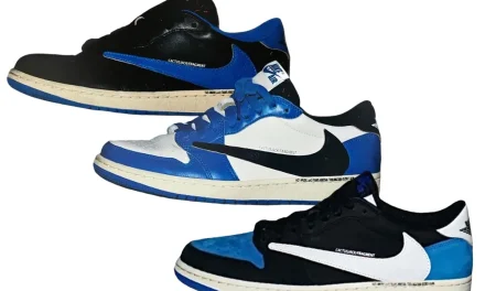Travis Scott Fragment Air Jordan 1 Low Looksee Sample