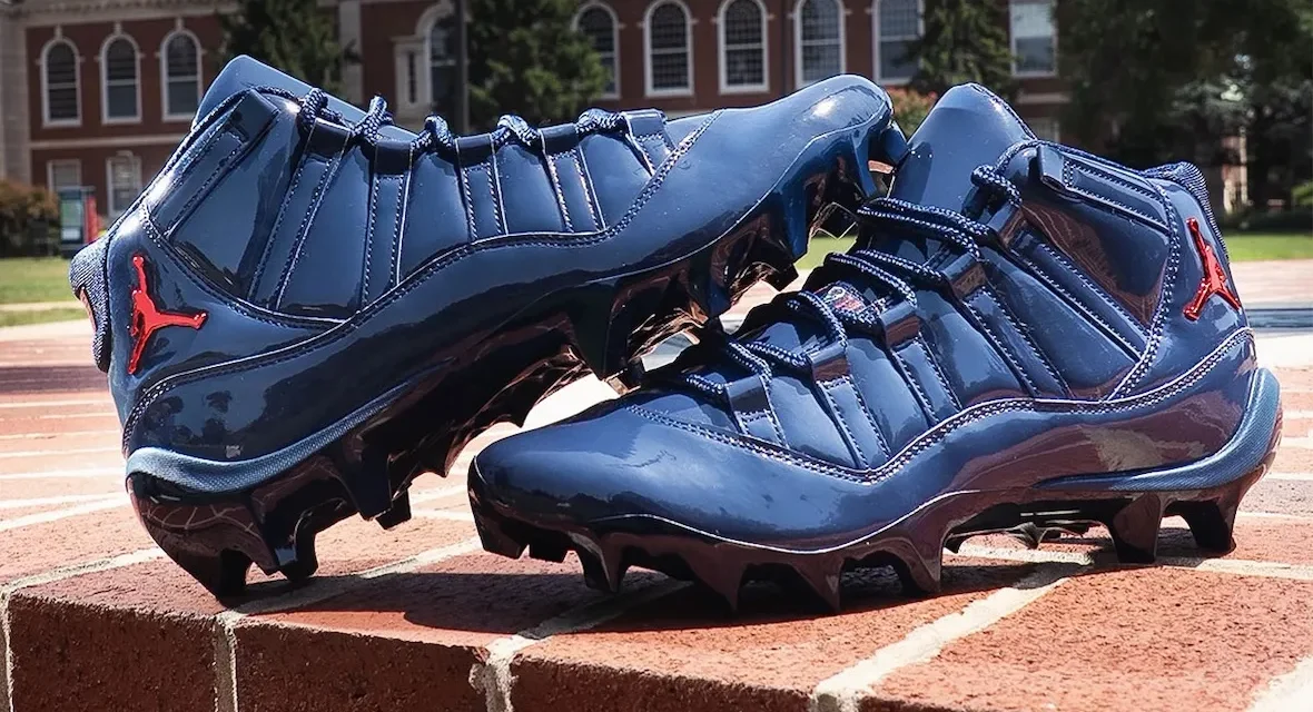 Howard Bison Air Jordan 11 Football Cleats PE
