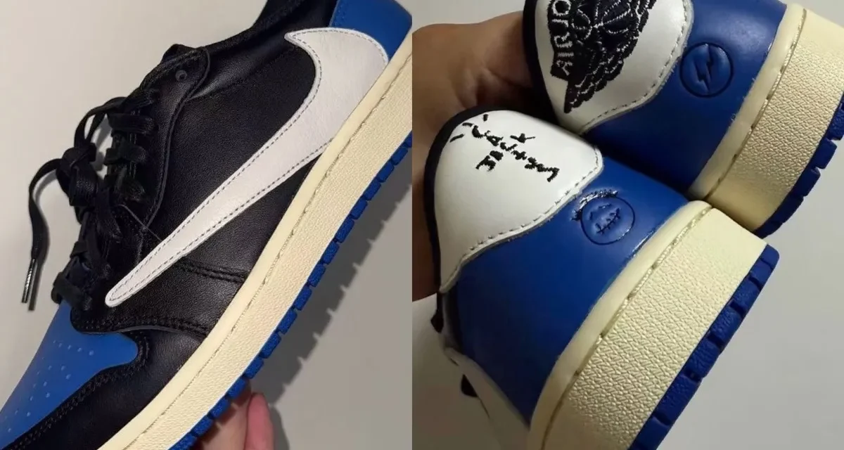 Travis Scott Fragment Air Jordan 1 Low OG “Black Royal”