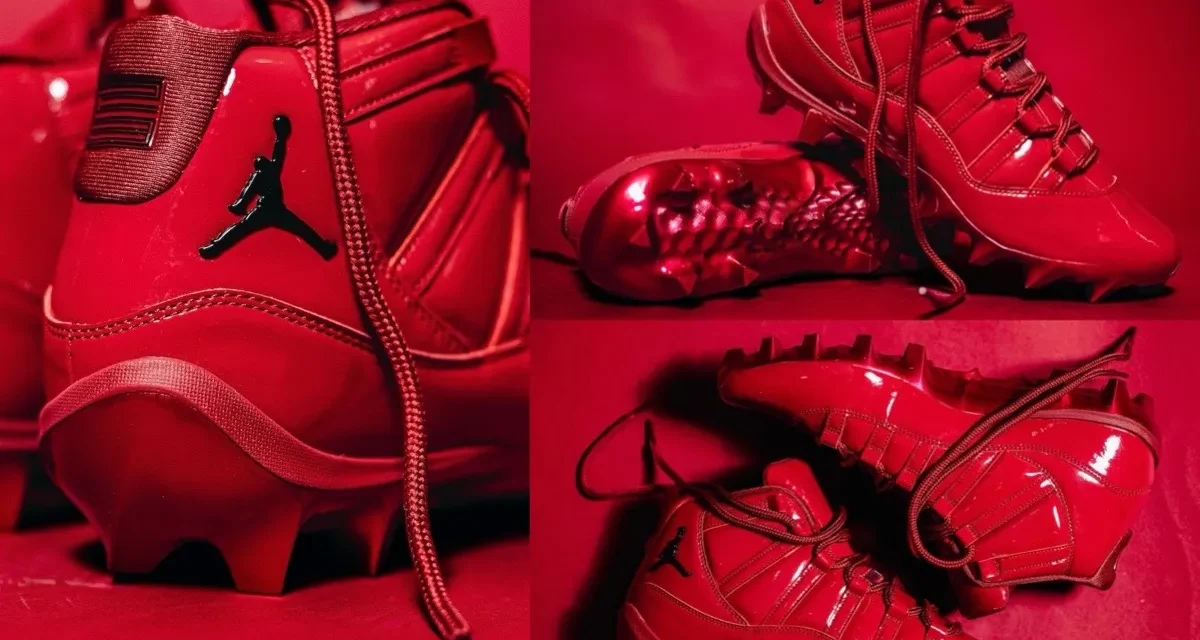 Oklahoma Sooners Air Jordan 11 “Crimson Red” Cleats