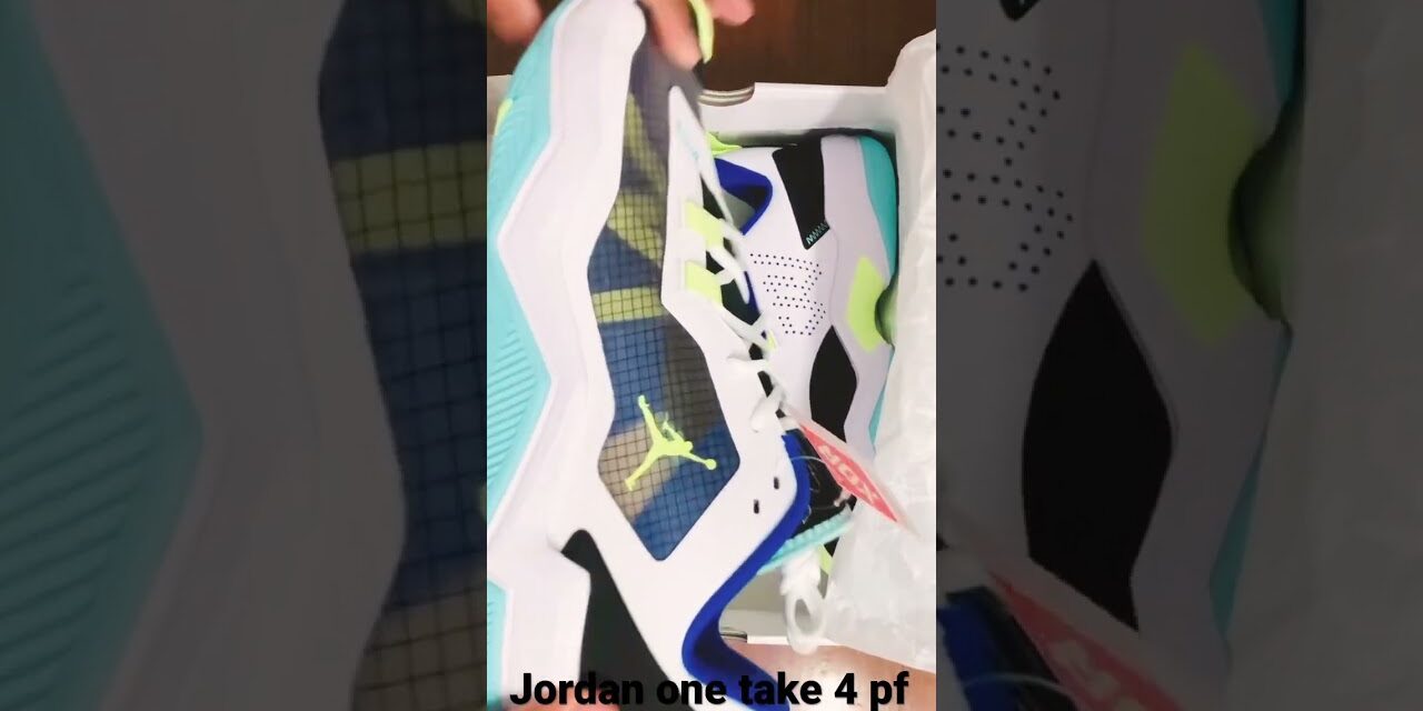 Unboxing Jordan one take 4 pf latest  colour #jordan #shoes